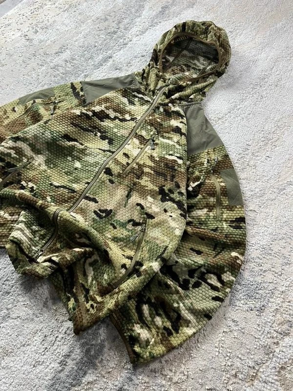Vintage Camo Hunting Khaki Brown Dubbele Rits Hoodie Maat M – photo 2